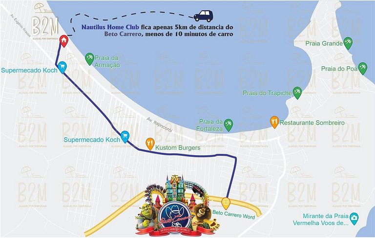 Apartamento vista mar, Beto Carrero, Homeclub