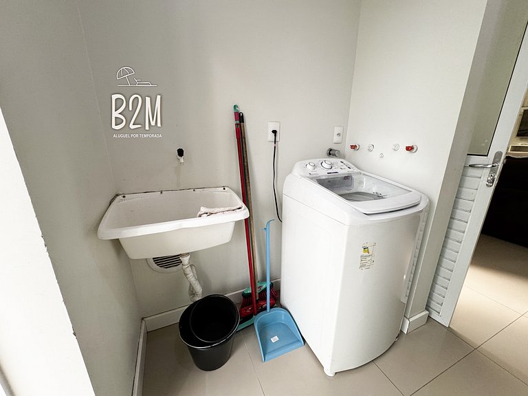 Apartamento com churrasqueira, praia Perequê
