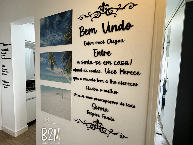 Vista mar, completo, luxuoso e amplo em homeclub