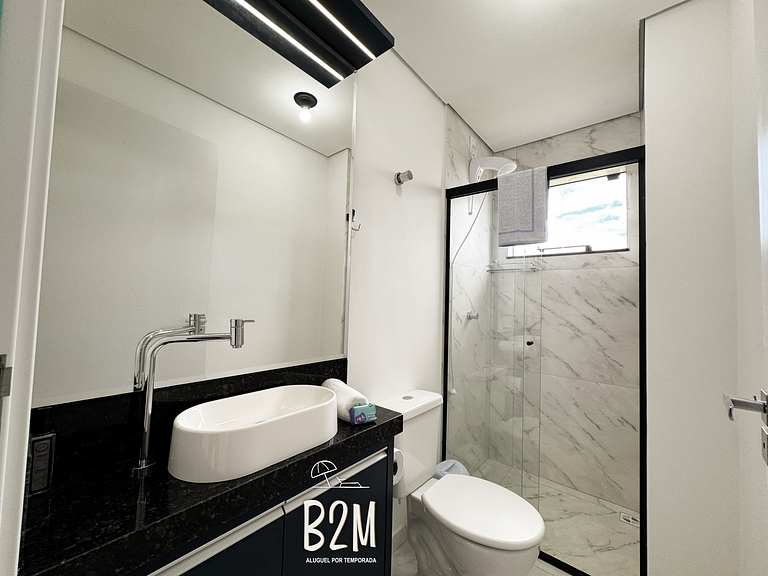 Aconchegante apartamento, jacuzzi e churrasqueira