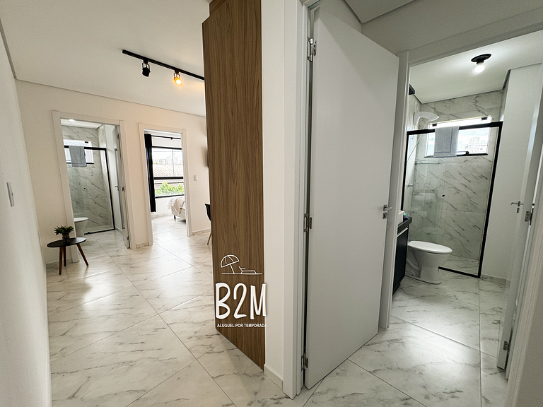 Aconchegante apartamento, jacuzzi e churrasqueira