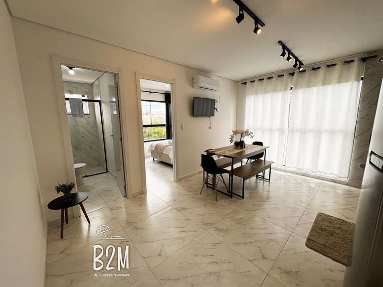 Aconchegante apartamento, jacuzzi e churrasqueira