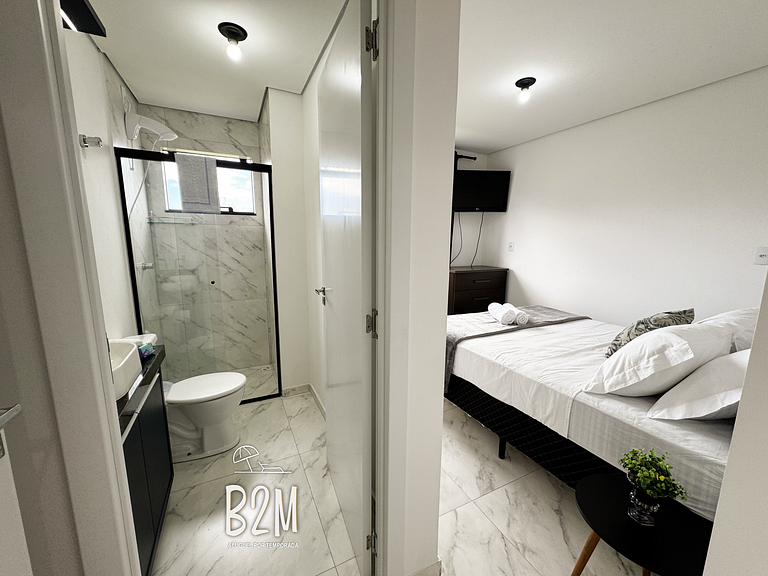 Aconchegante apartamento, jacuzzi e churrasqueira