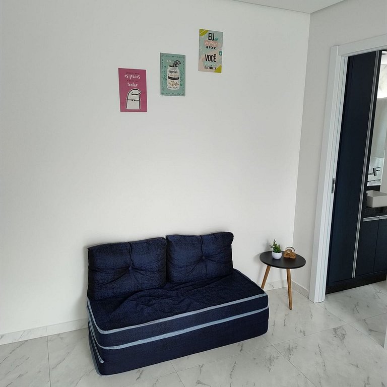 Aconchegante apartamento, jacuzzi e churrasqueira