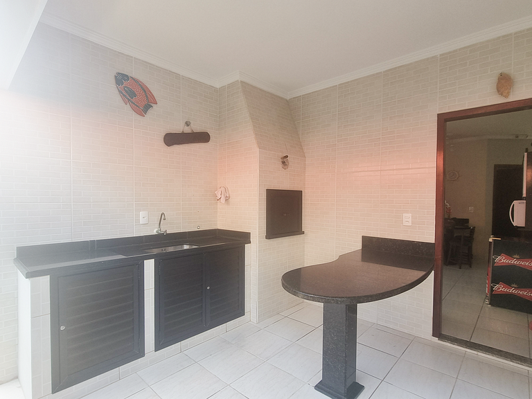 Casa de praia com churrasqueira