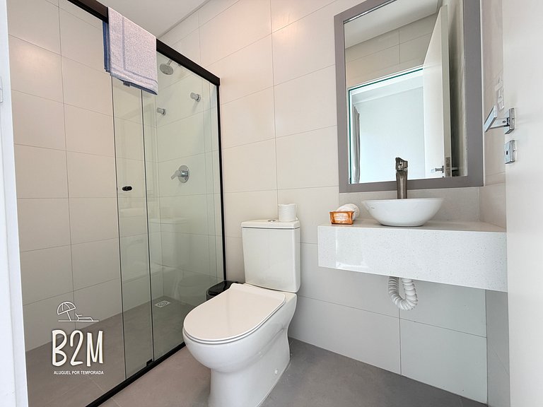 Triplex com jacuzzi, vista mar, churrasqueira