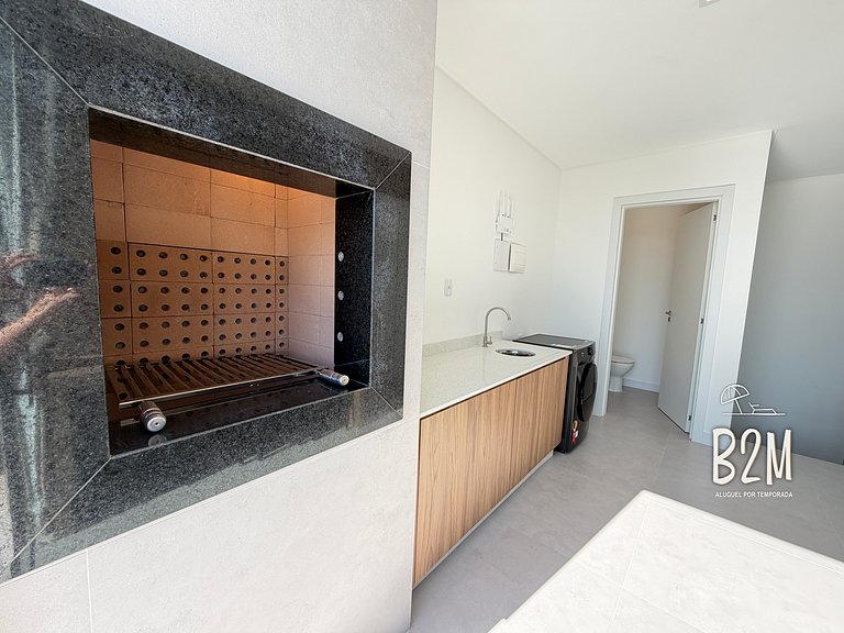 Triplex com jacuzzi, vista mar, churrasqueira