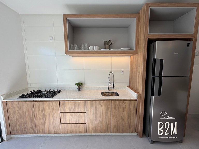 Triplex com jacuzzi, vista mar, churrasqueira