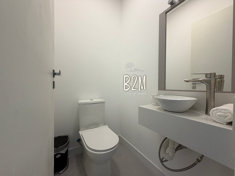 Triplex com jacuzzi, vista mar, churrasqueira