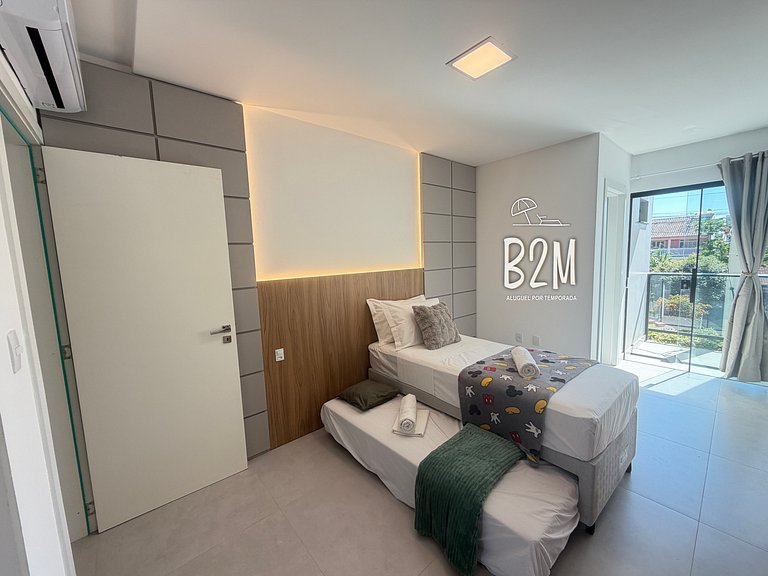 Triplex com jacuzzi, vista mar, churrasqueira