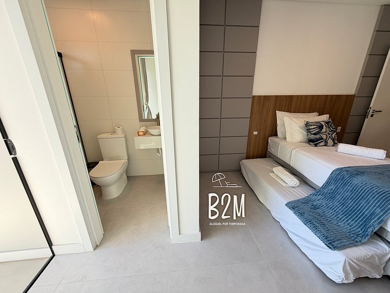 Triplex com jacuzzi, vista mar, churrasqueira