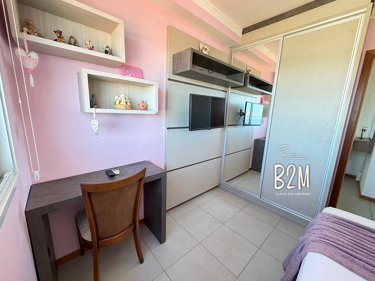 Vista mar, churrasqueira, piscina, homeclub