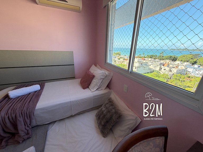 Vista mar, churrasqueira, piscina, homeclub