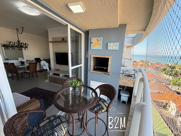 Vista mar, churrasqueira, piscina, homeclub