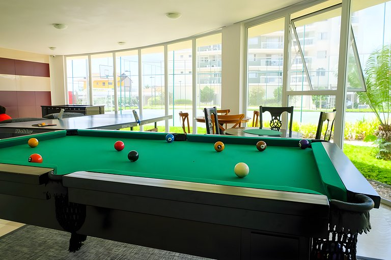 Vista mar, churrasqueira, piscina, homeclub