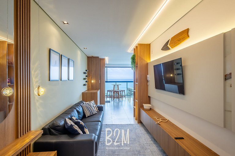 Incrível vista mar, churrasqueira, piscina