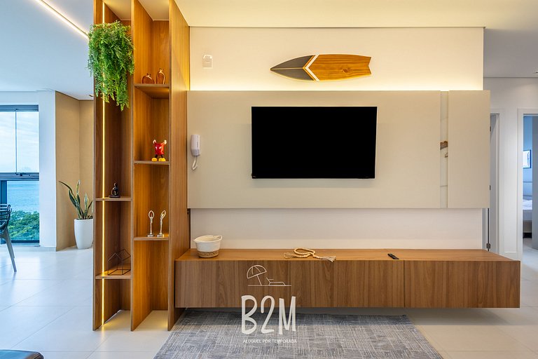 Incrível vista mar, churrasqueira, piscina