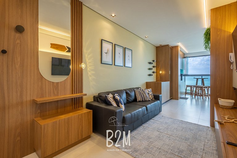 Incrível vista mar, churrasqueira, piscina