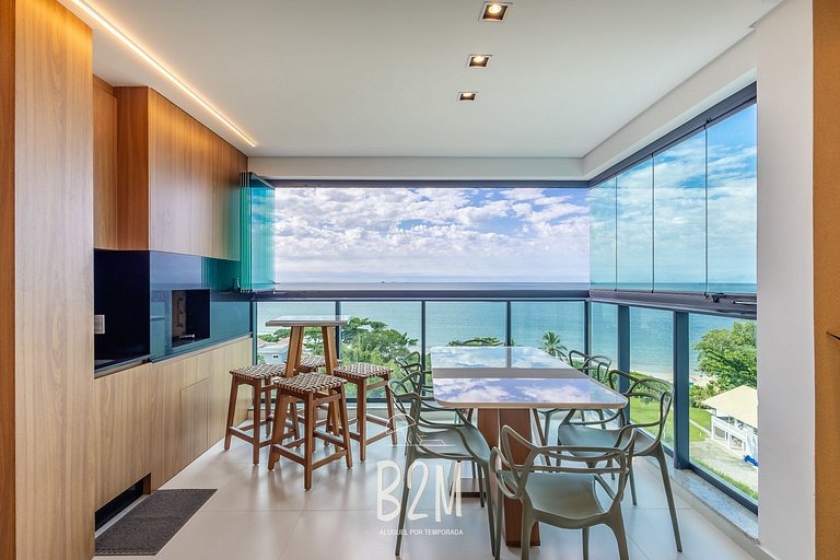 Incrível vista mar, churrasqueira, piscina