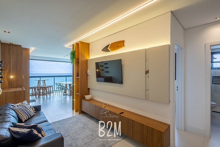 Incrível vista mar, churrasqueira, piscina