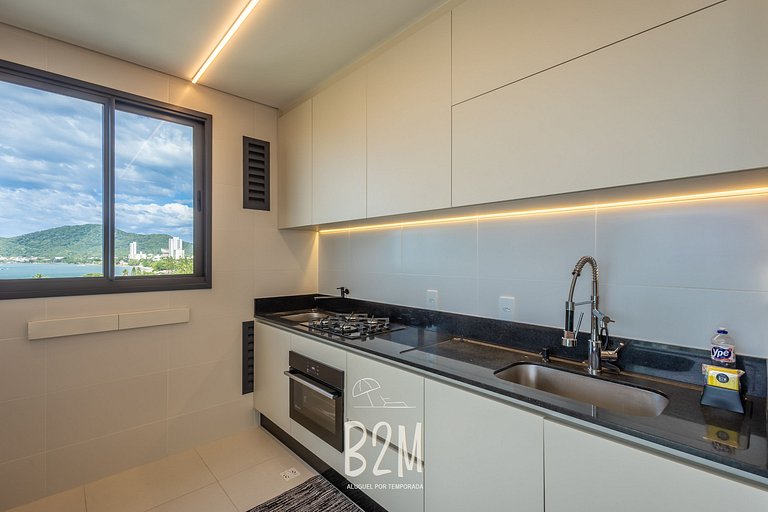 Incrível vista mar, churrasqueira, piscina