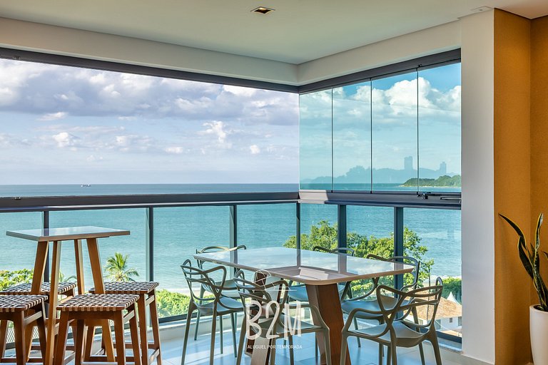 Incrível vista mar, churrasqueira, piscina