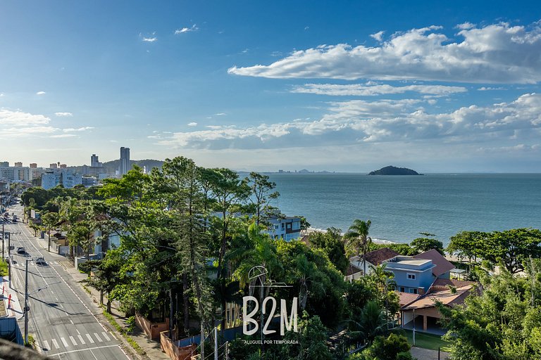 Incrível vista mar, churrasqueira, piscina