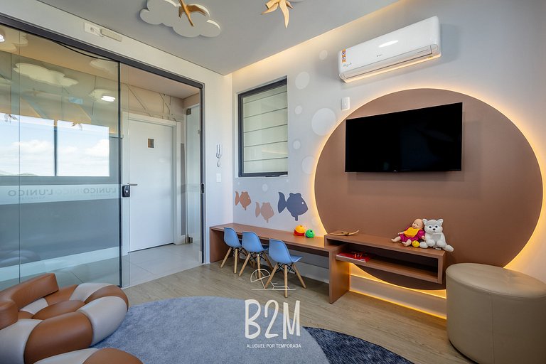 Incrível vista mar, churrasqueira, piscina