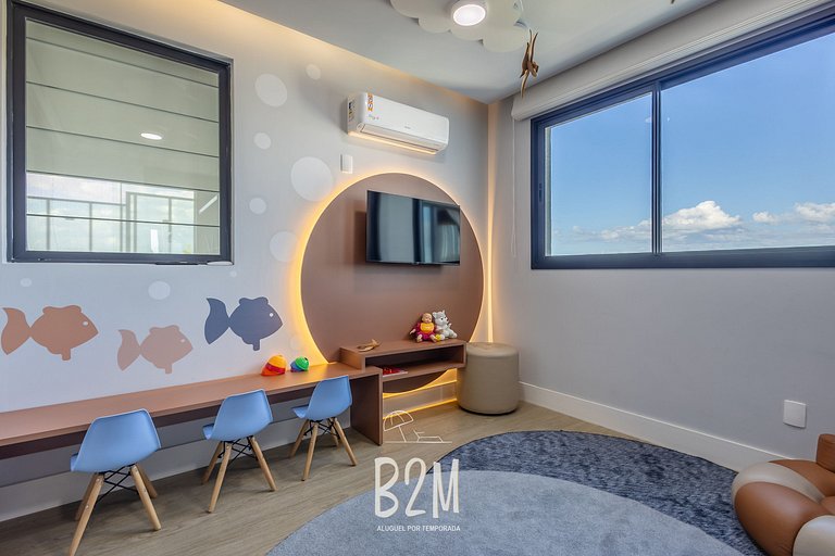 Incrível vista mar, churrasqueira, piscina