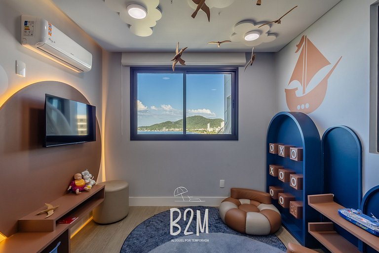 Incrível vista mar, churrasqueira, piscina