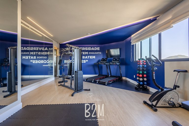 Incrível vista mar, churrasqueira, piscina