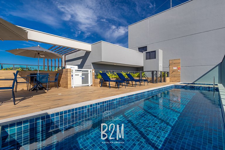 Incrível vista mar, churrasqueira, piscina