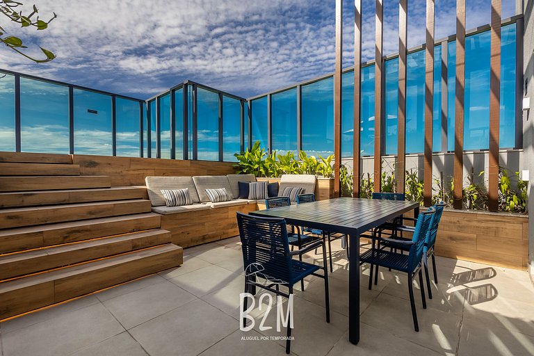 Incrível vista mar, churrasqueira, piscina