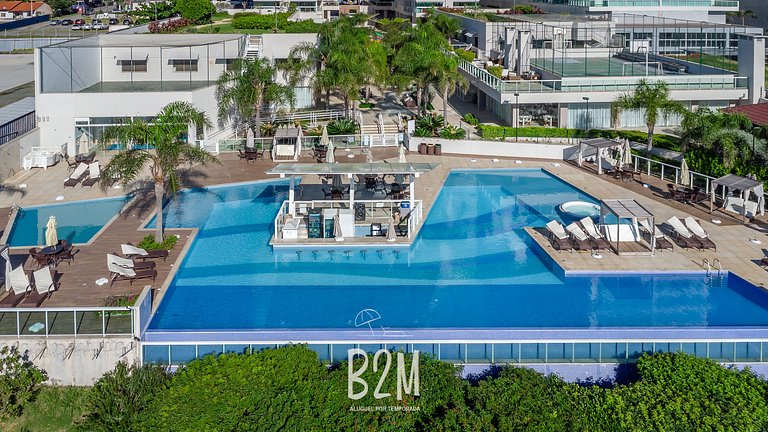 Homeclub beira-mar, piscina borda infinita