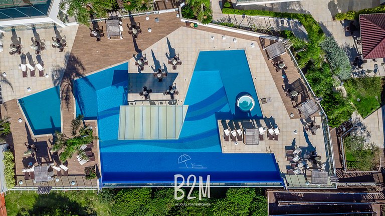 Homeclub beira-mar, piscina borda infinita