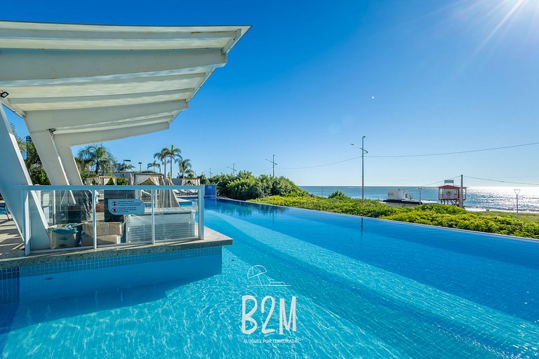 Homeclub beira-mar, piscina borda infinita