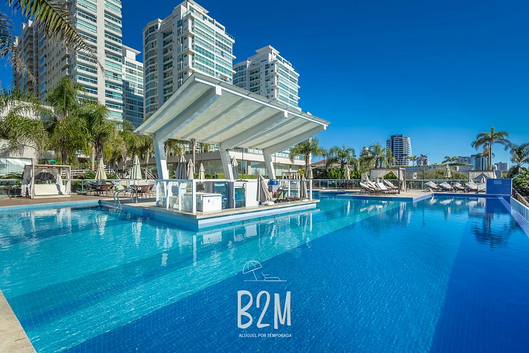 Homeclub beira-mar, piscina borda infinita