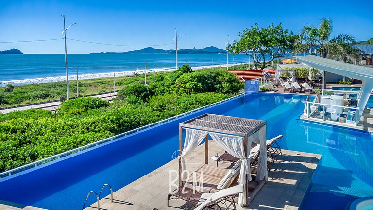 Homeclub beira-mar, piscina borda infinita
