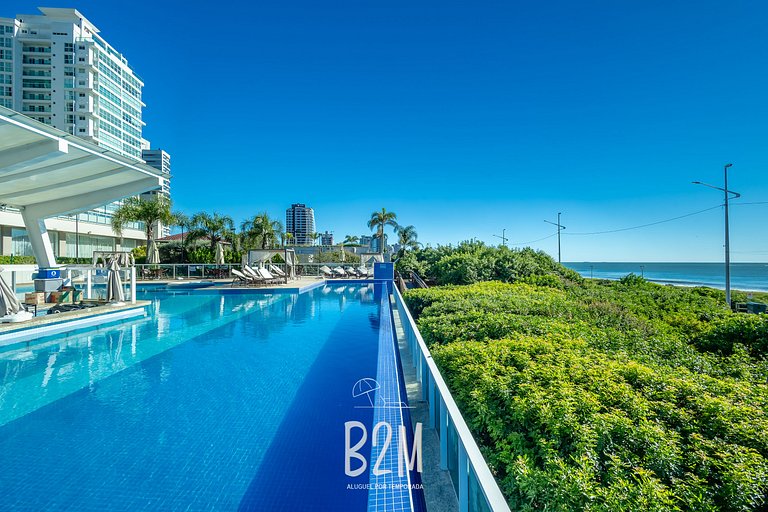 Homeclub beira-mar, piscina borda infinita