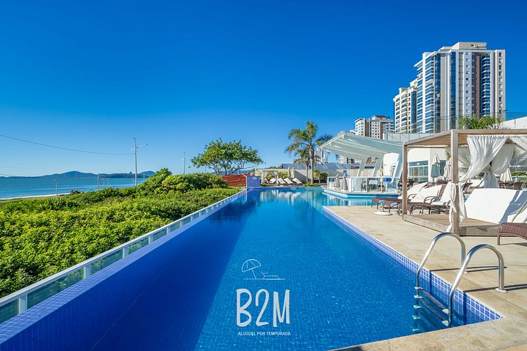Homeclub beira-mar, piscina borda infinita