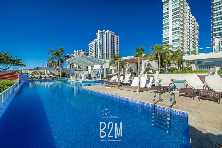 Homeclub beira-mar, piscina borda infinita
