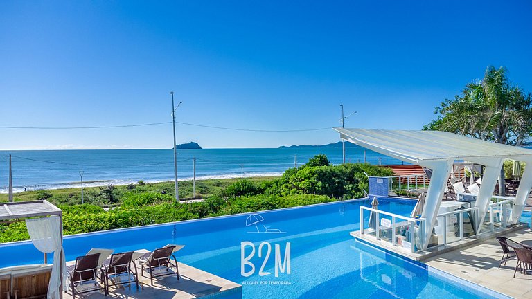 Homeclub beira-mar, piscina borda infinita